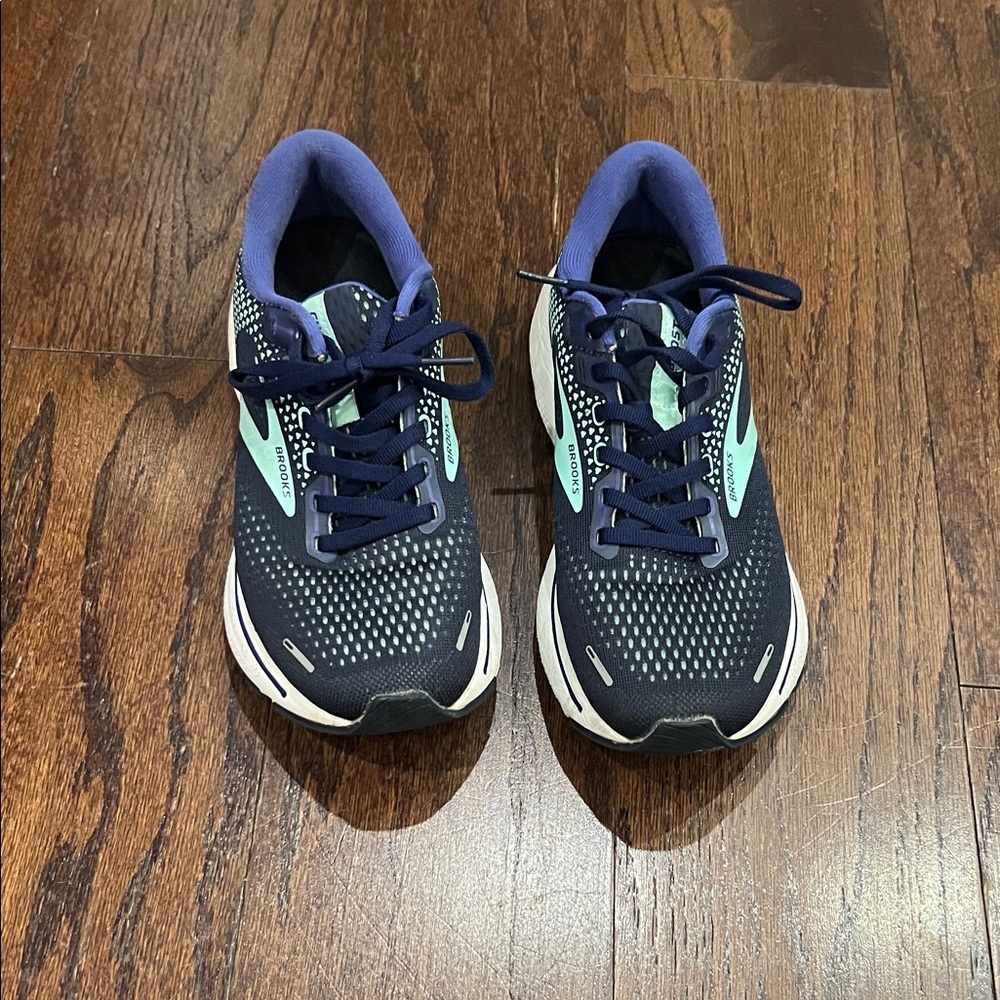 Brooks Black and Blue Athletic Shoes